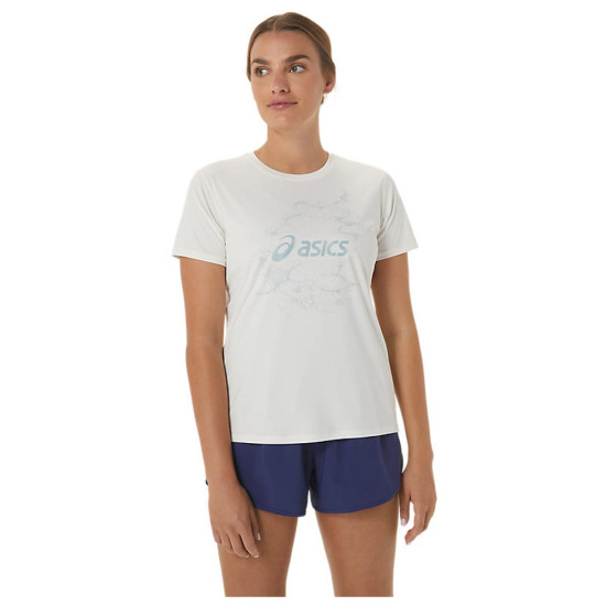 Asics Γυναικεία κοντομάνικη μπλούζα Nagino Graphic Run SS Top